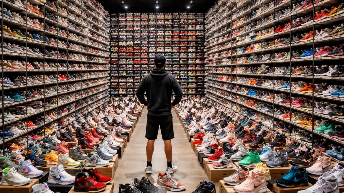 massive sneaker collection