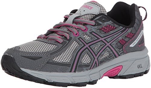 ASICS Women's Gel-Venture 6 Running-Shoes,Carbon/Black/Pink Peacock,8.5 Medium US ASICS Women's Gel-Venture 6 Running-Shoes