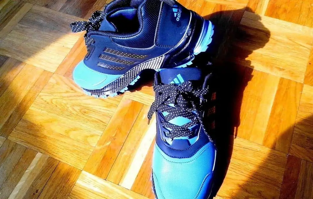 blue adidas sneakers