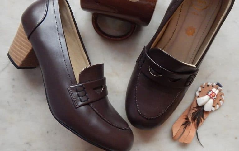 Browny Style Shoes and Brown Pair Mug