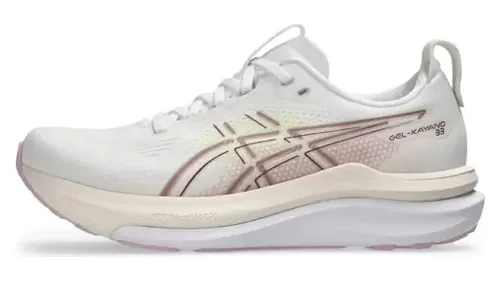 Asics Gel-Kayano 33 women's stability running shoe, side view