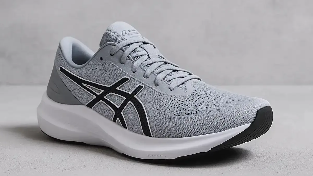 Multiple ASICS running shoes representing current choices for runners and walkers