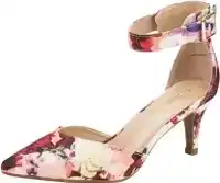 floral kitten heel