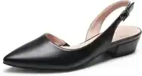 dreampairs slingback pointed kitten heels
