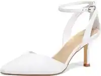 white kitten heels