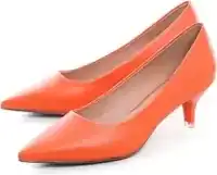 orange kitten heels