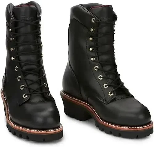 chipewa logger steel toe boot
