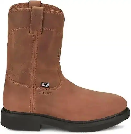 Justin Round Up Steel Toe Work boot