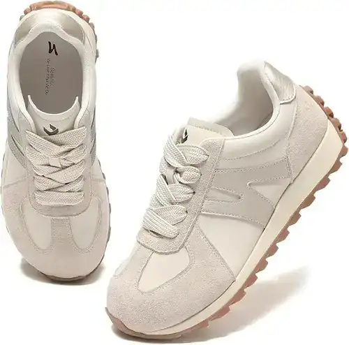 Somiliss Patchwork Wide Walking Sneakers