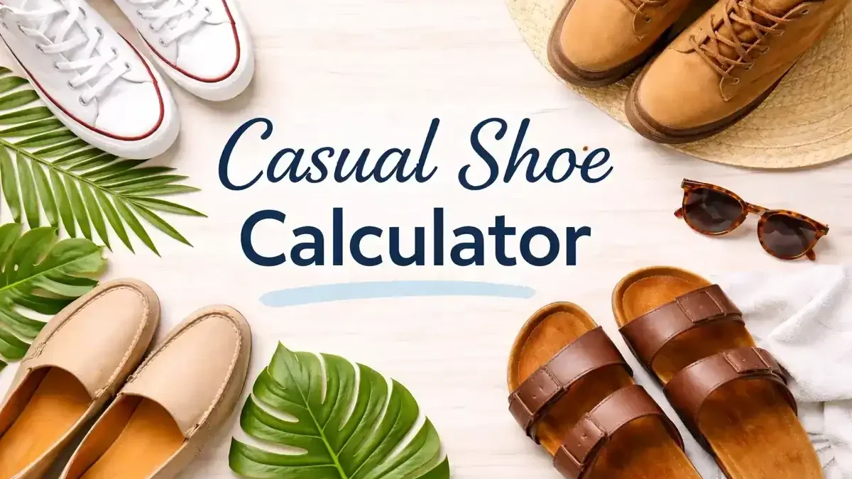 casual shoe size converter, between brands
