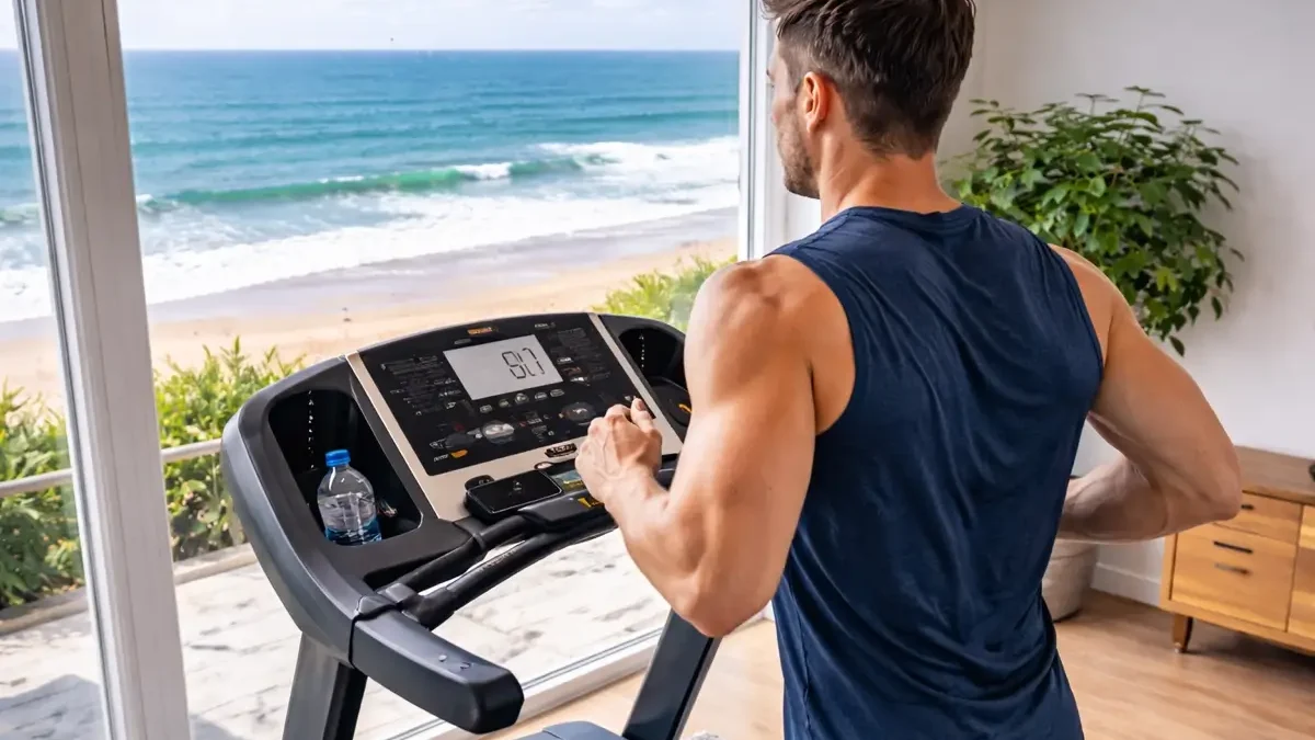 best treadmills for running - man runs