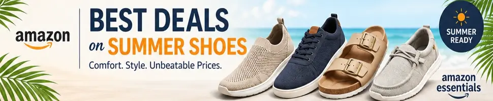 Best deals on summer shoes at Amazon
