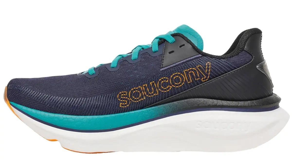 saucony endorphin azura running shoe from the side