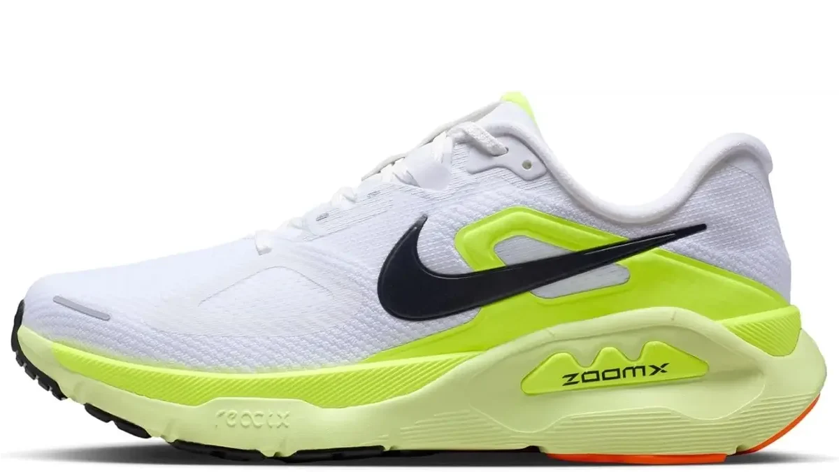 Nike Structure Plus stability running shoe shown from the side