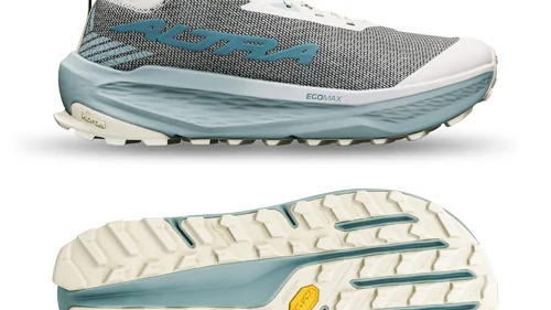 Altra Olympus 275 HiLo showing the EGO MAX midsole and Vibram Megagrip outsole
