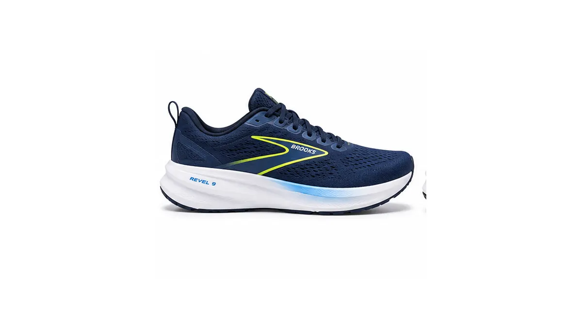 Brooks Revel 9 running shoe on white background