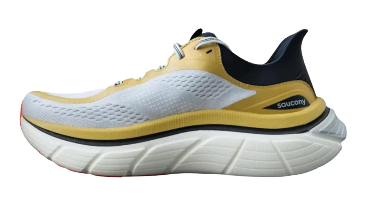 Saucony Paramount Max shoe, side profile view