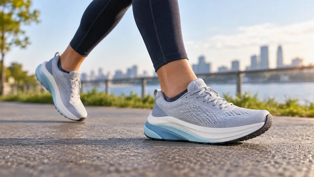 walking with stability shoe for plantar fasciitis