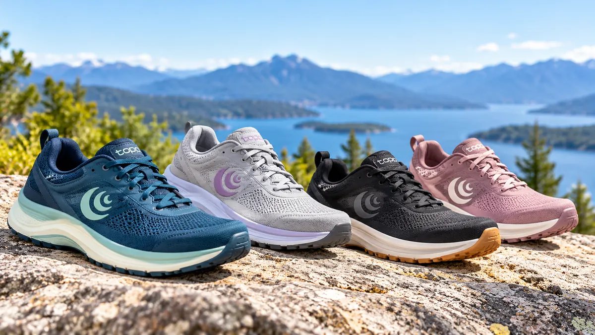 Topo Athletic road and trail shoes